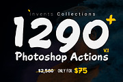 SALE - 1290 Photoshop Actions, an Action Add-On by DuoFankaar (Thumbnail 1 of 15)