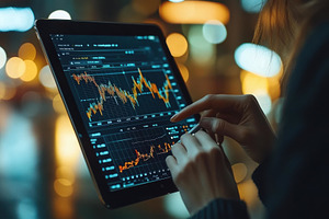 Analysis of financial data on a tabl, a Photo by Tanuart