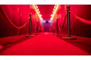 Luxurious red carpet with, an Architecture Photo by Lermont51