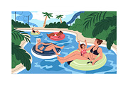 People in aquapark set, banner, a Person Illustration by PaperTrident (Thumbnail 2 of 6)