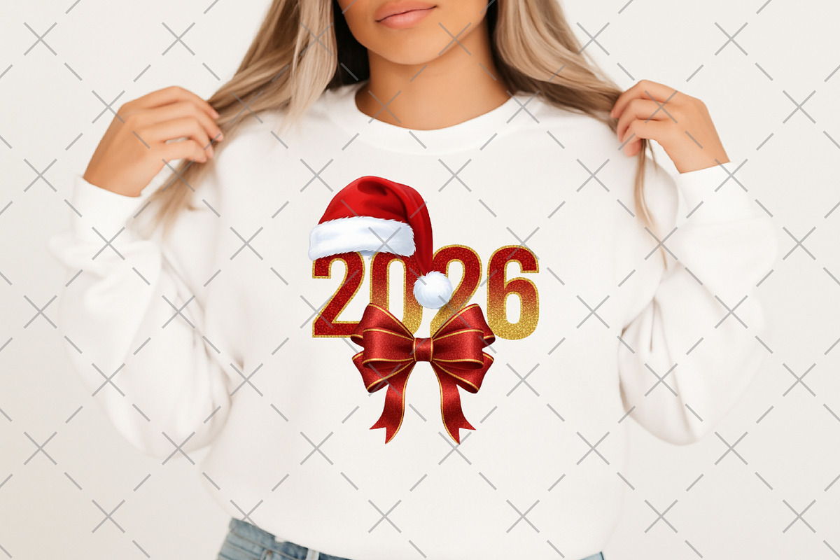 Glitter Happy New Year 2026 Png, an Illustration by Craft Nest (Photo 2 of 6)