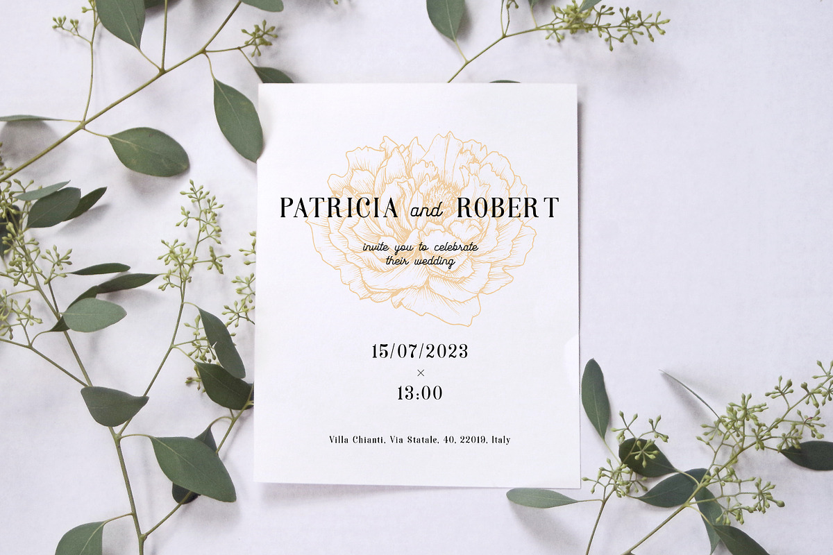 Peony illustrations | invitations, an Illustration by Chewie Co (Photo 5 of 13)