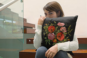 Embroidery roses and peonies, an Illustration by Matrioshka (Thumbnail 6 of 9)