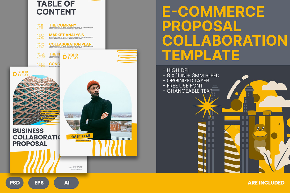 E-Commerce Proposal Collaboration, a Print Template by Esensifiksi.studio (Photo 1 of 3)