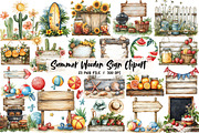 Summer Wooden Sign Sublimation, an Illustration by Libby Wishes (Thumbnail 1 of 6)