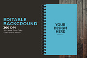6x9 Spiral Bound Notebook Mockup, a Print Template by IFBdesign (Thumbnail 2 of 7)