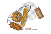 Local bakery. Types of bread., a Food Illustration by handsketched (Thumbnail 15 of 15)