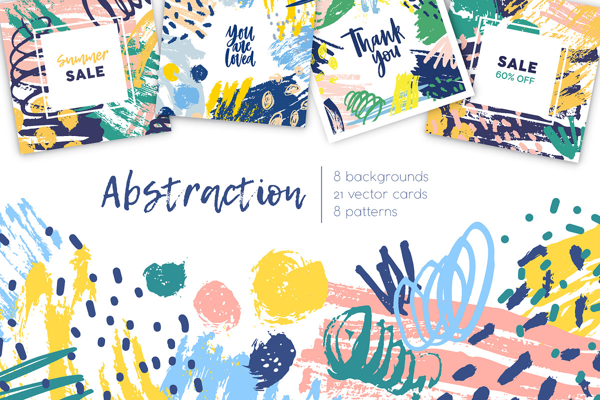 Textures cards + seamless patterns, a Pattern Graphic by Good Studio (Photo 1 of 30)