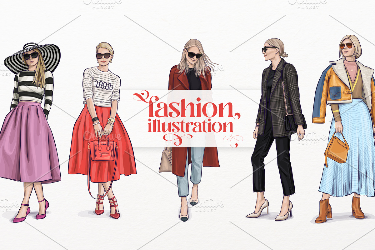 Fashion VECTOR illustrations, a Person Illustration by Natalka Dmitrova art (Photo 2 of 12)