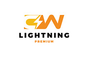 Initial Letter CW Lightning Logo, a Branding & Logo Template by mesuka (Thumbnail 2 of 2)