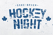 Hockeynight Sans Brush, a Sans Serif Font by XTOPH - Fonts (Thumbnail 1 of 6)