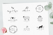Script Font and Logos - Sage & Pink, a Script Font by pixelcolours (Thumbnail 4 of 17)