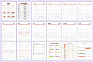 2025 Meal Planner For Canva KDP