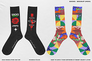Socks - Mockup (High), a Merchandise Mockup by DaldSgh (Thumbnail 4 of 12)