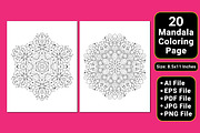 Mandala Coloring Book Pages, a Pattern Graphic by mirajeee (Thumbnail 3 of 4)