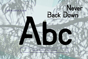 Never back down, a Sans Serif Font by Wow Magic (Thumbnail 2 of 3)