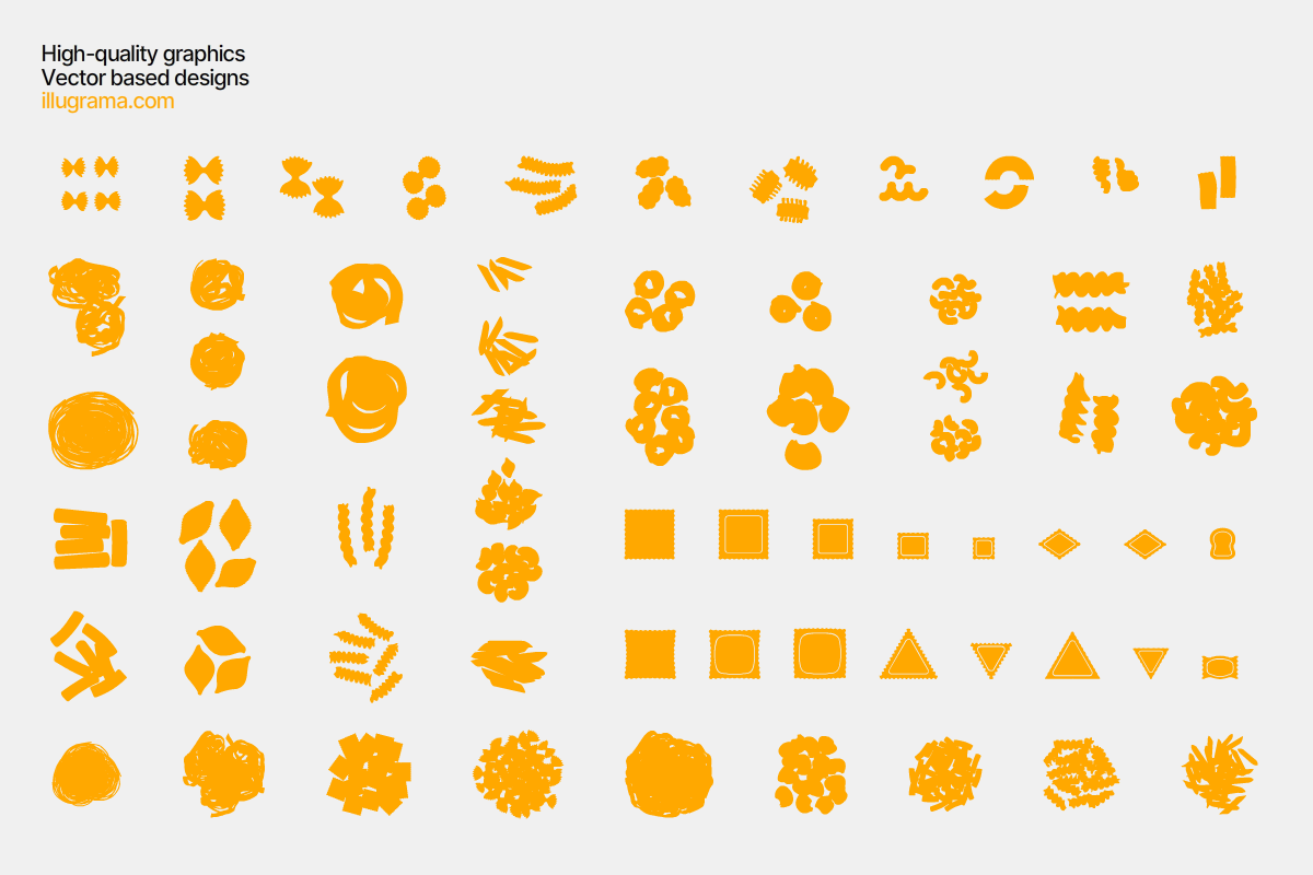 Italian Pasta - Modern Graphics, a Food Illustration by illugrama (Photo 7 of 13)