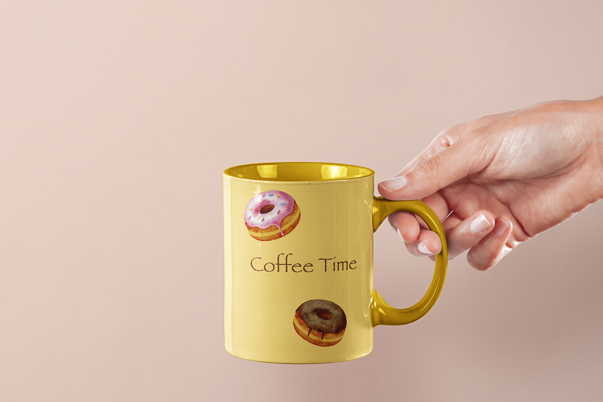 Watercolor Coffee Time collection, a Decorative Illustration by Aurella Art (Photo 3 of 14)