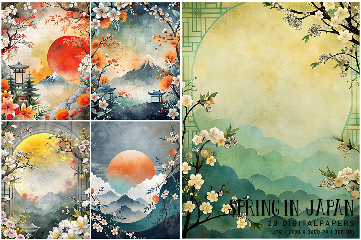 Spring in Japan, a Decorative Illustration by Digital Art Creations (Photo 3 of 7)