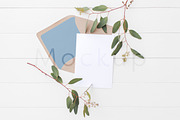 5x7 Invitation Mockup - Eucalyptus 6, a Print Template by ILLONA GRAPHICS (Thumbnail 2 of 5)
