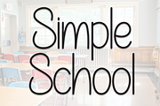 Simple School | Script Font, a Script Font by Scratchones (Thumbnail 1 of 8)