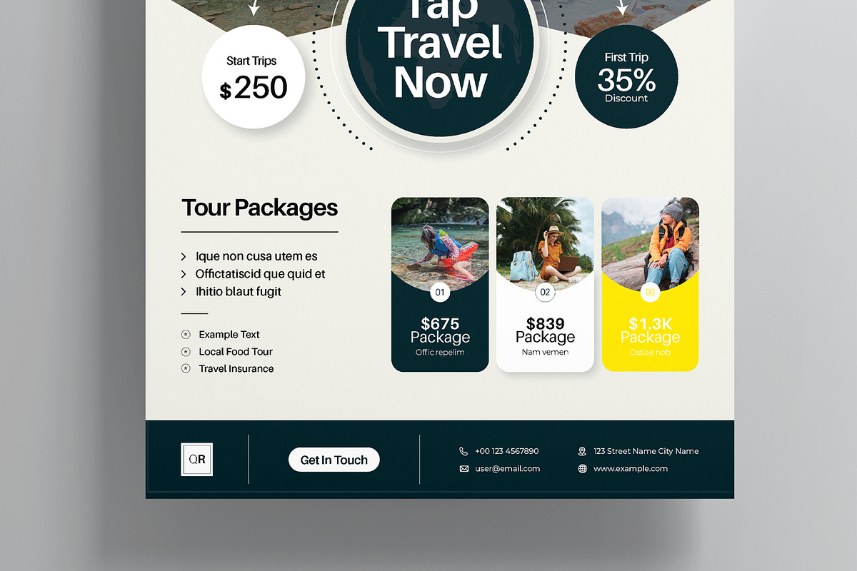 Explore Travel Flyer Template, a Flyer Template by MightyDesign (Photo 3 of 8)