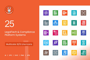 25 LegalTech & Compliance Icons