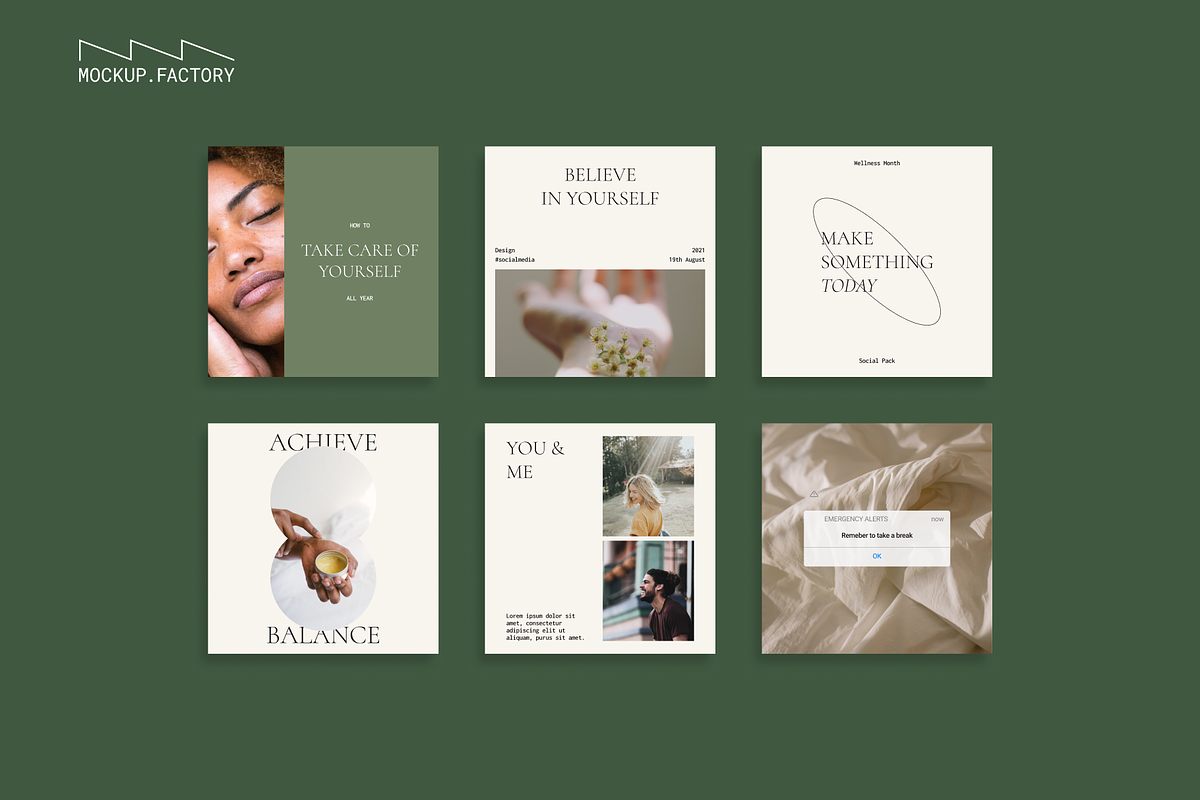 Avocado Wellness Instagram Template, a Social Media Template by Mockup.Factory (Photo 3 of 7)