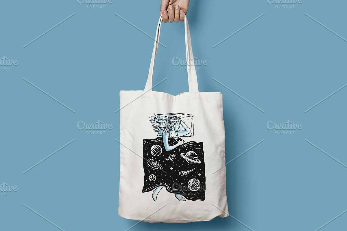 Sleep in the universe illustration, a Person Illustration by gunaonedesign (Photo 4 of 4)