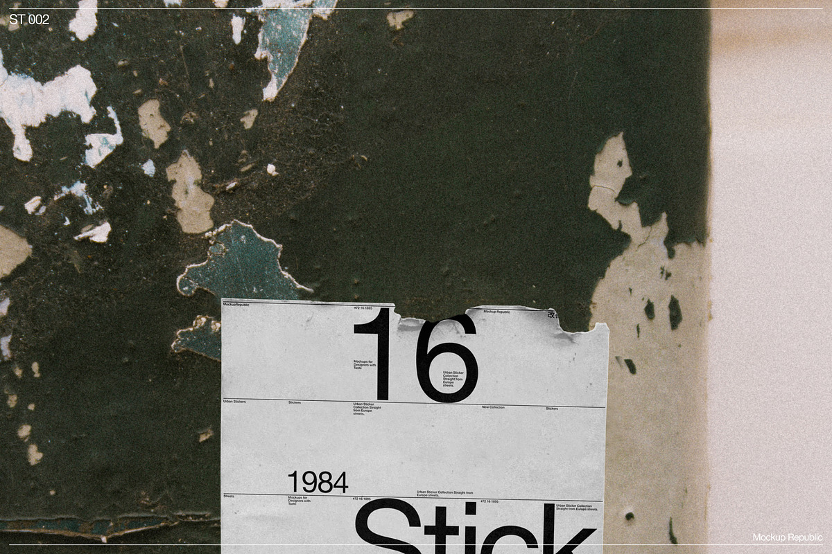Sticker Mockup 002, a Merchandise Mockup by Burmess (Photo 3 of 3)