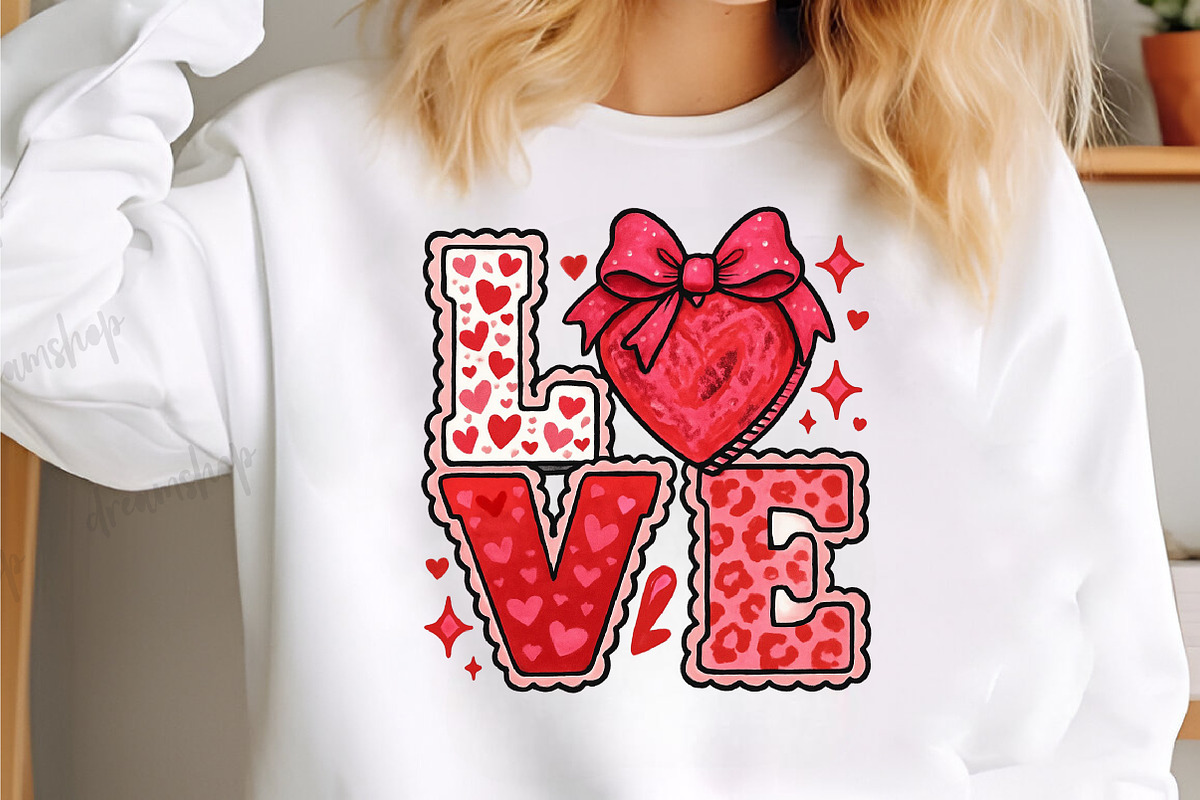 Valentine's Day love PNG Preppy Coqu, an Illustration by CreationArt (Photo 1 of 4)