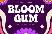 Bloom Gum – A Modern Groovy Font