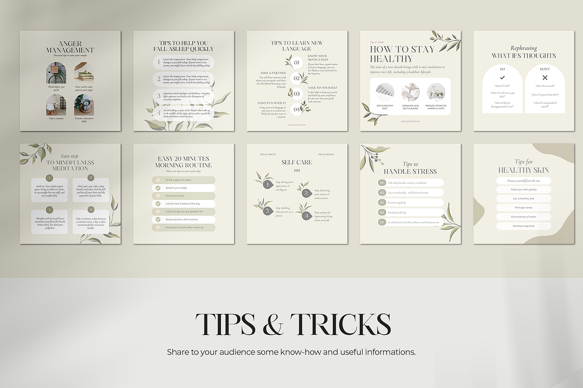 Instagram for Coach Botanical, a Social Media Template by Analogi Studio (Photo 8 of 30)
