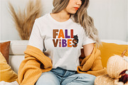 Retro Fall Vibes Cat Hippie Autumn, an Illustration by Designking (Thumbnail 3 of 4)