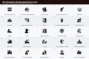 Unhealthy Lifestyle Behaviors Icons, a Solid Icon by Symbolic Language (Thumbnail 5 of 7)