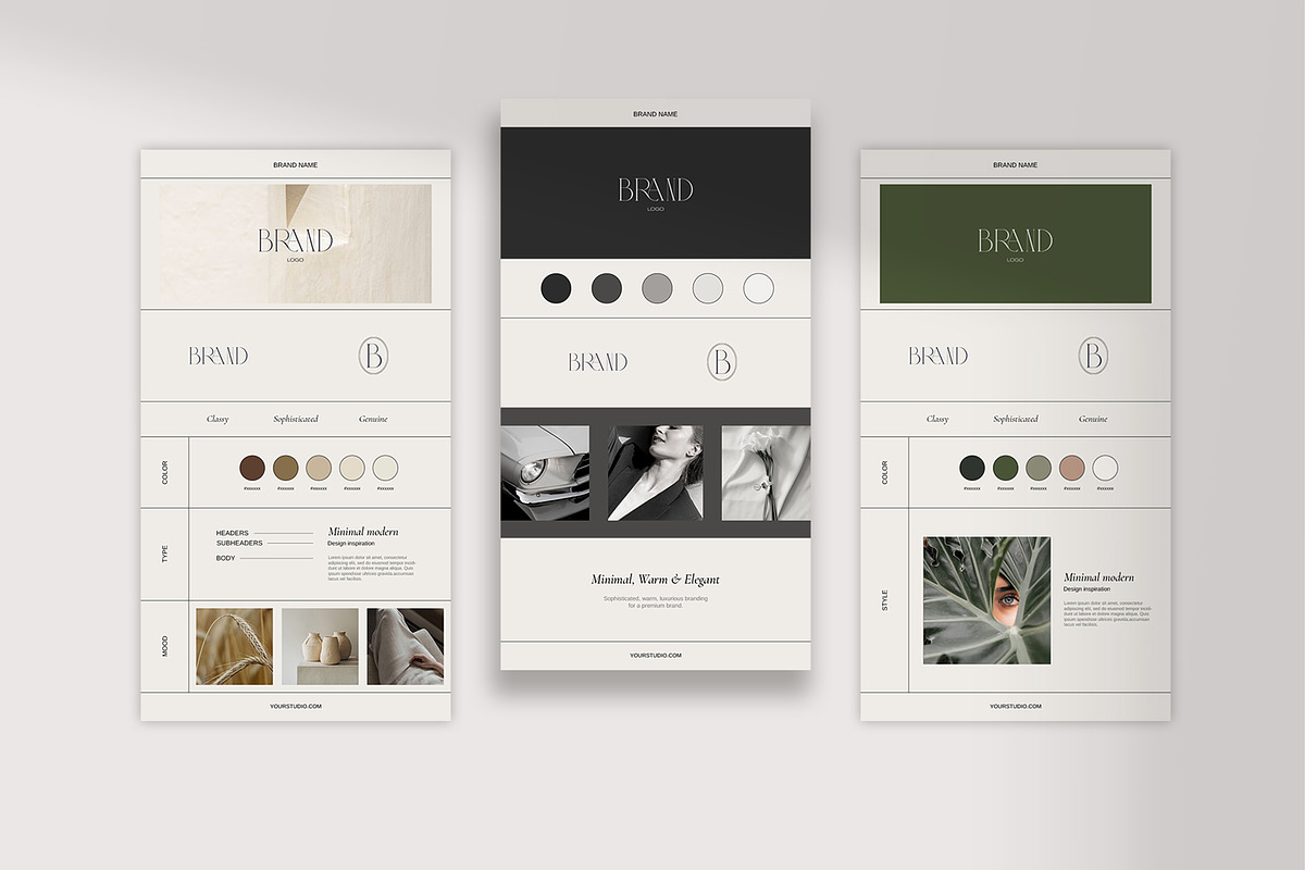Brand & Mood Board Templates Set, a Presentation Template by Yuli Studio (Photo 2 of 8)