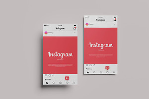 Paper Mockup For Instagram Post