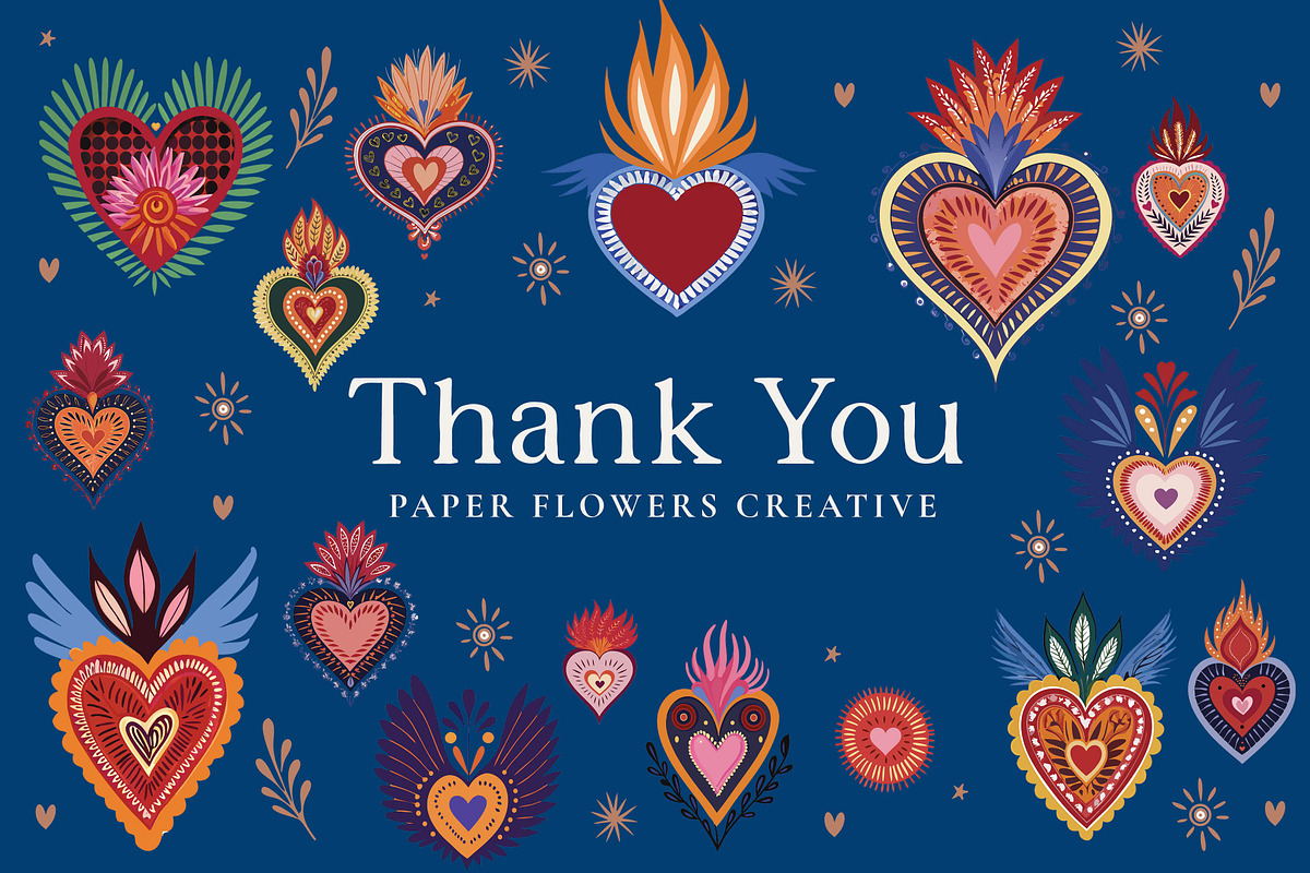 Perfectly Imperfect Mexican Hearts, a Graphic by Paper Flowers Studio (Photo 6 of 6)