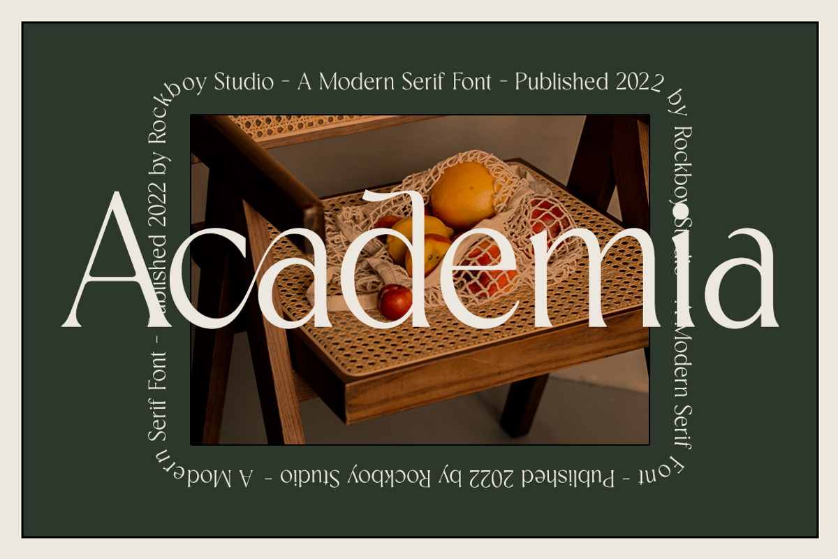 Academia - Modern Stylish, a Serif Font by RockboyStd (Photo 1 of 12)