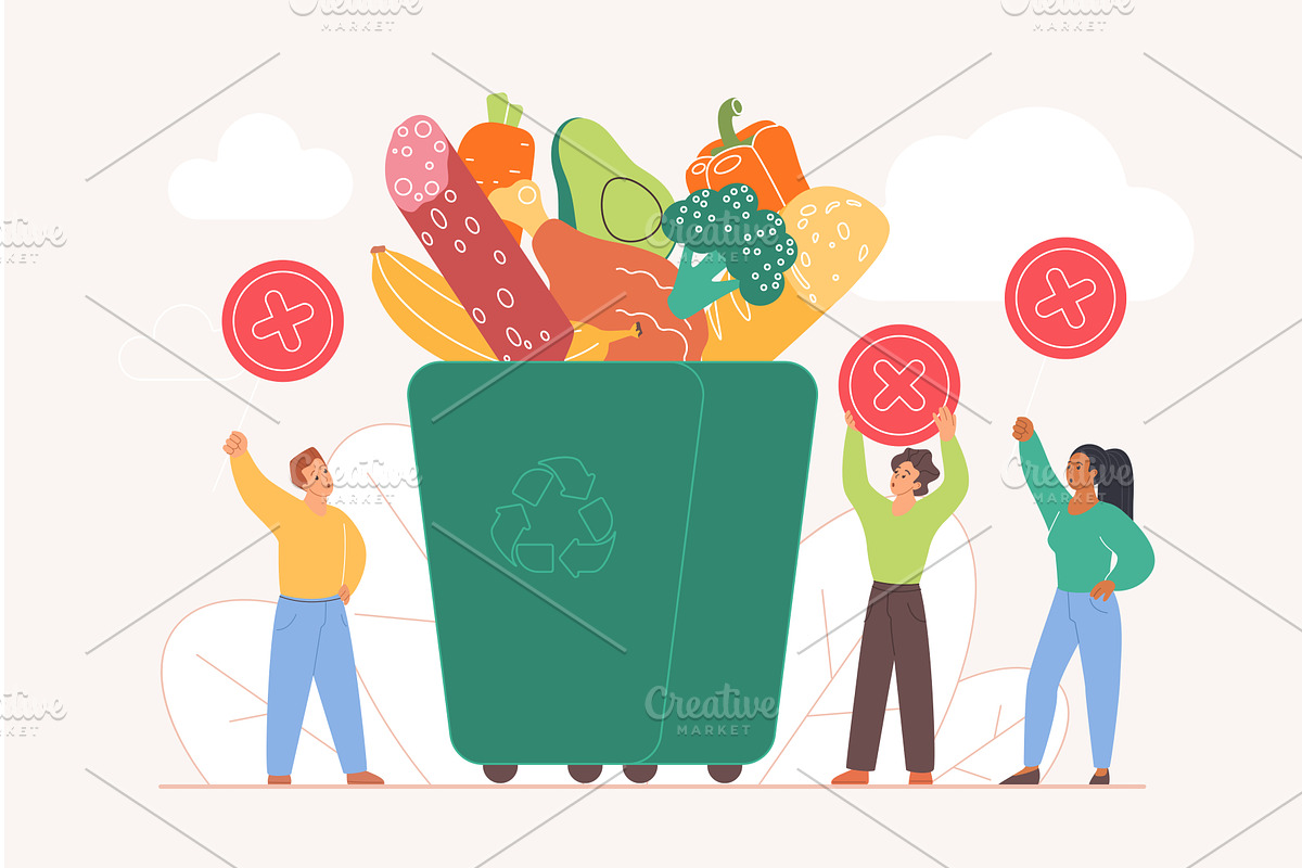Traditional food & dishes protest, an Object Illustration by Lemberg Vector