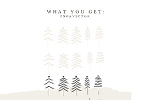 TREES BUNDLE / Png Vector Files