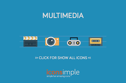 iconsimple: multimedia