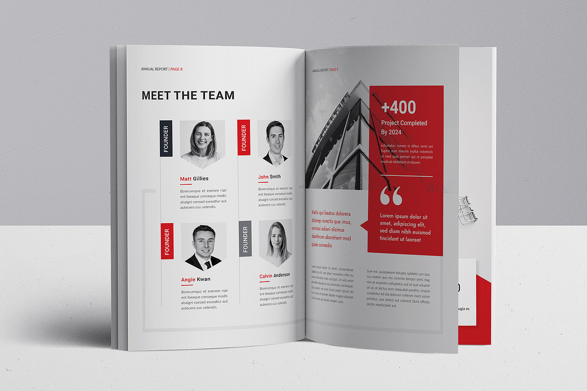 The Annual Report | InDesign & Ms Wo, a Brochure Template by Creativity-Design (Photo 5 of 12)