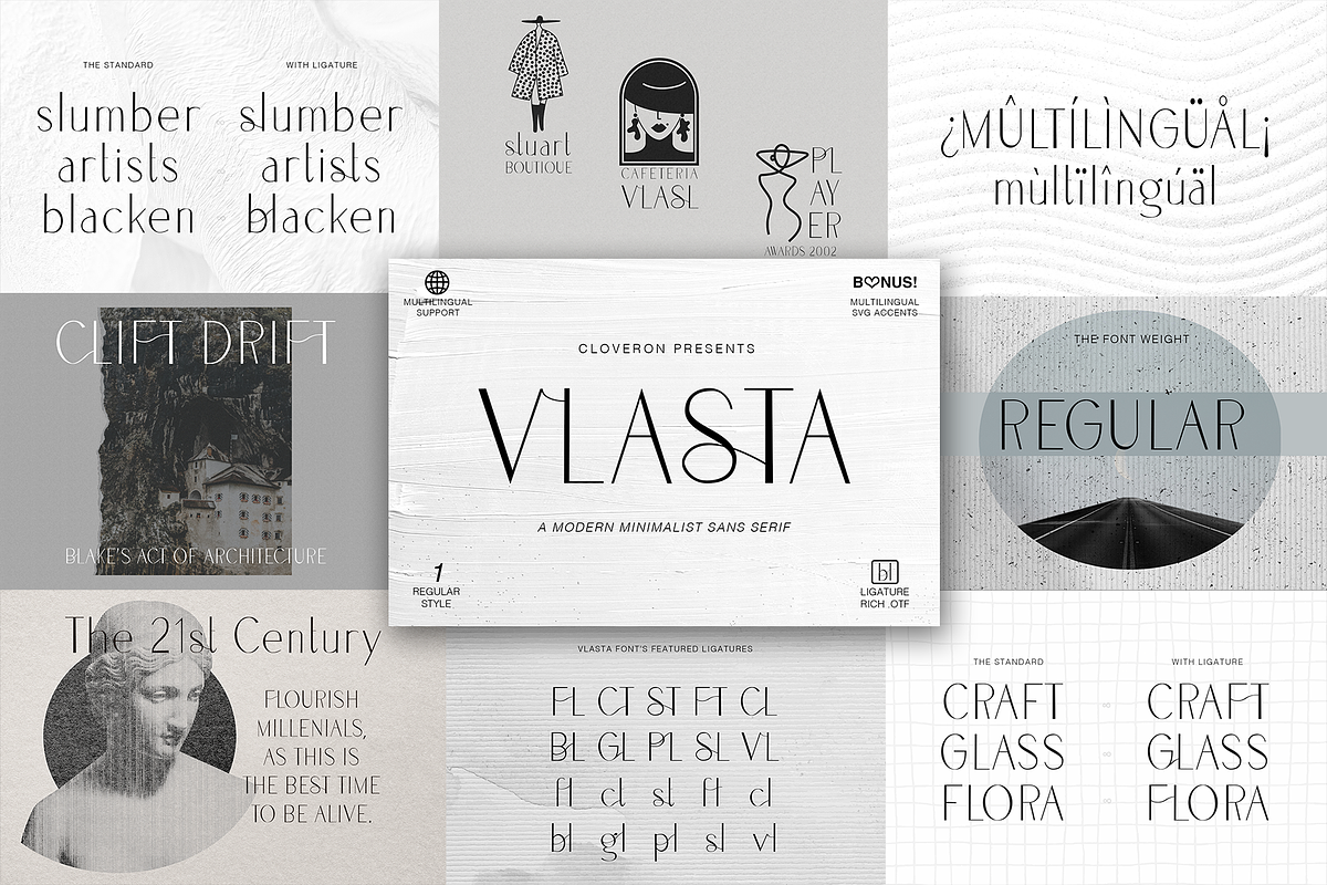 Modern Font Bundle SALE by Cloverons, a Sans Serif Font by Cloverons (Photo 2 of 11)