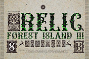 Relic forest island III,, a Slab Serif Font by Bramcreative (Thumbnail 1 of 10)