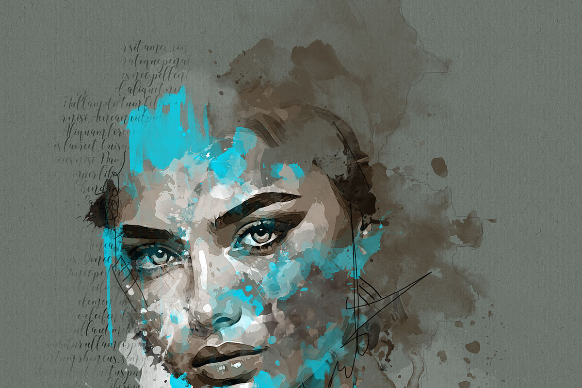 Mixed media art photo effect, an Action Add-On by MRI STUDIO (Photo 9 of 19)
