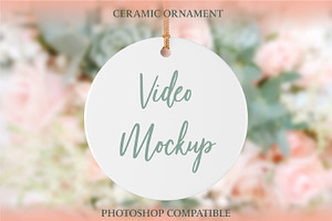 Ceramic Ornament Video Mockup
