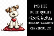 Quirky Valentines Dogs Clipart, an Illustration by Designking (Thumbnail 4 of 5)