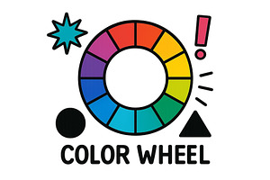 Color wheel vector illustration, an Illustration by ZinetroN