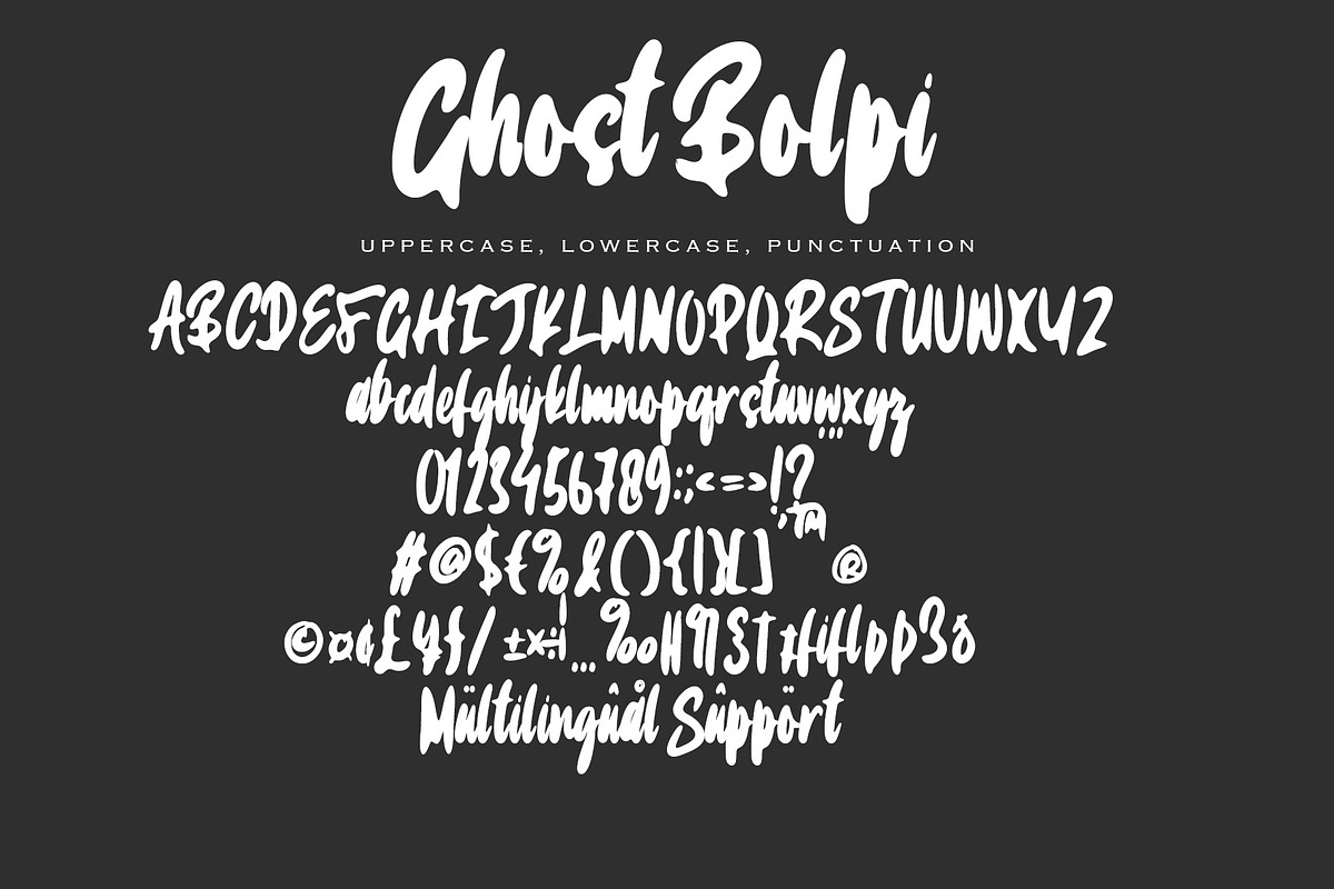 Ghost Bolpi, a Handwritten Font by HaKi Studio (Photo 6 of 6)